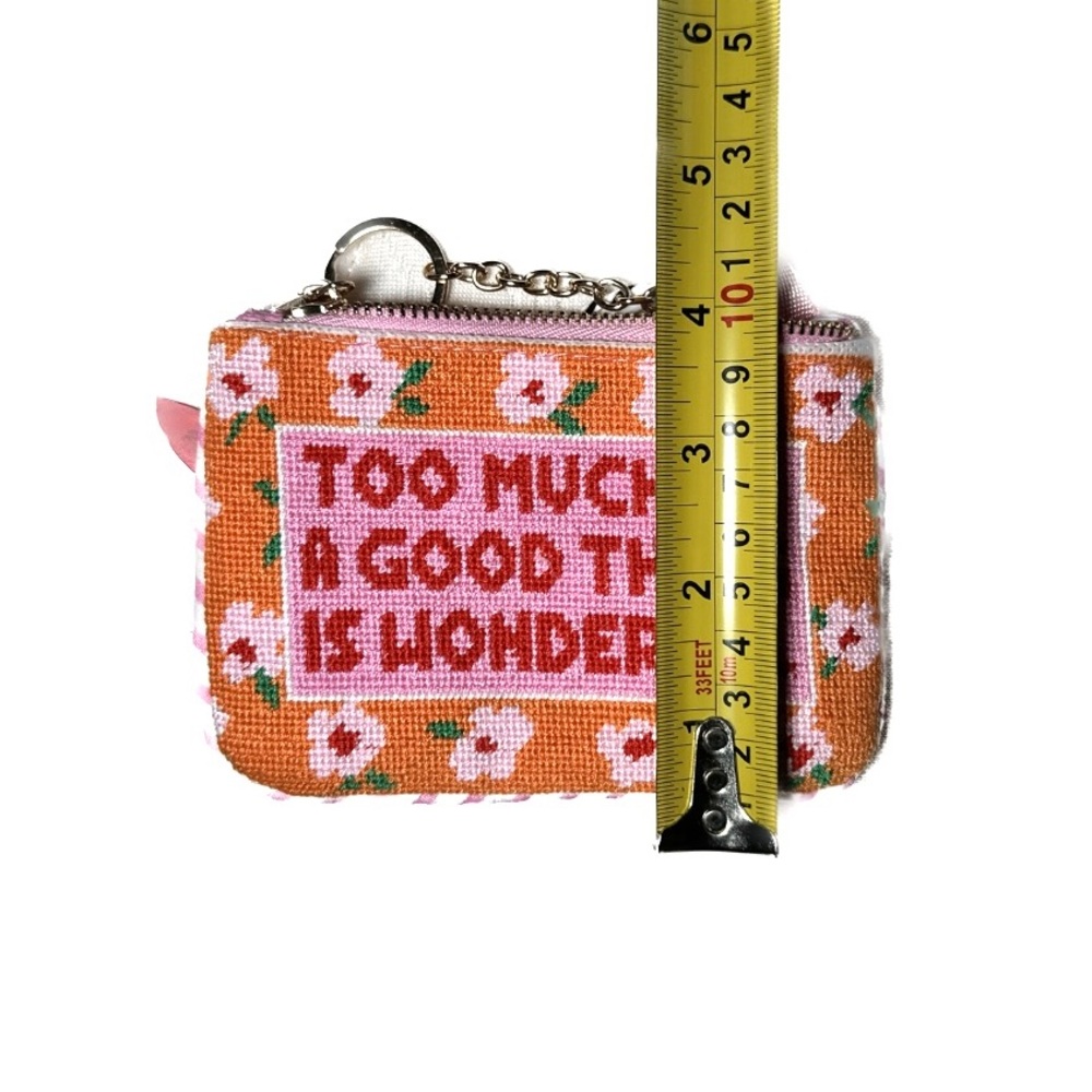 Needlepoint Floral Beaded Pouch - Picture 7 of 7
